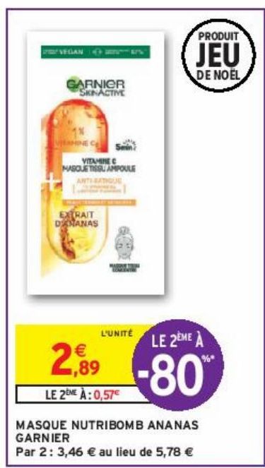 MASQUE NUTRIBOMB ANANAS GARNIER