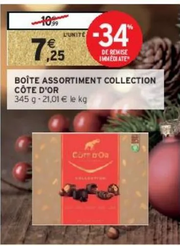 boîte assortiment collection côte d'or