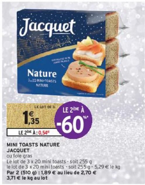 MINI TOASTS NATURE JACQUET