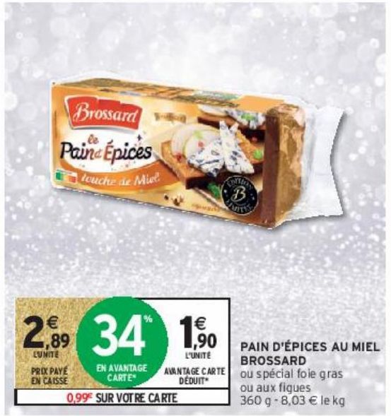 PAIN D'ÉPICES AU MIEL BROSSARD