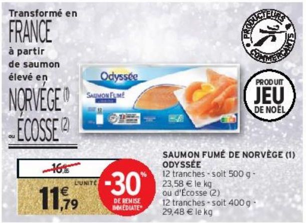 SAUMON FUMÉ DE NORVÈGE (1) ODYSSÉE