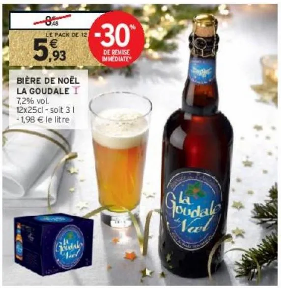 bière de noël la goudale