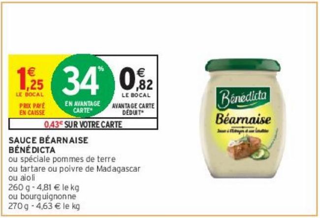 SAUCE BÉARNAISE BÉNÉDICTA