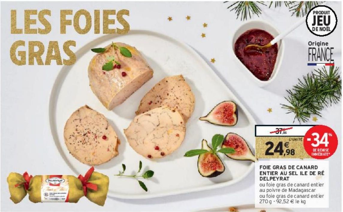 FOIE GRAS DE CANARD ENTIER AU SEL ILE DE RÉ DELPEYRAT