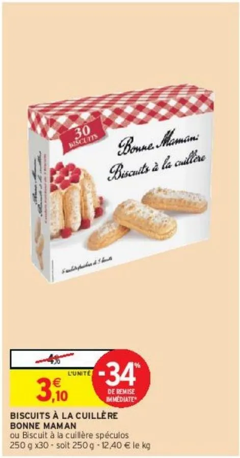 biscuits à la cuillère bonne maman