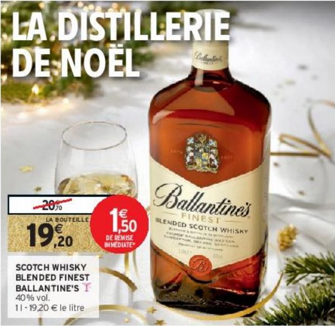 SCOTCH WHISKY BLENDED FINEST BALLANTINE'S