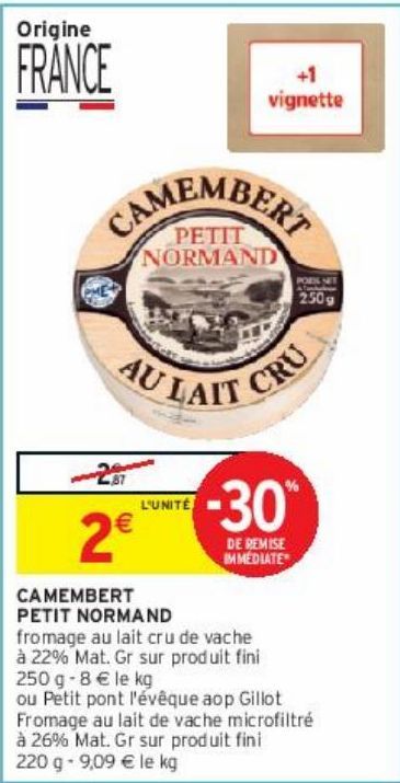 CAMEMBERT PETIT NORMAND