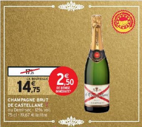 CHAMPAGNE BRUT DE CASTELLANE