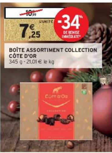 BOÎTE ASSORTIMENT COLLECTION CÔTE D'OR