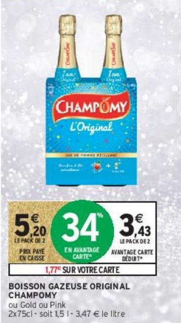 BOISSON GAZEUSE ORIGINAL CHAMPOMY