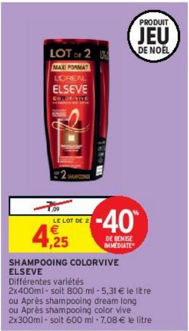 SHAMPOOING COLORVIVE ELSEVE