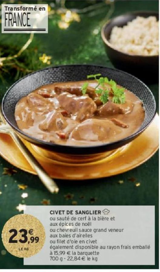 CIVET DE SANGLIER