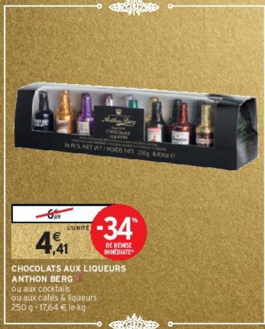 CHOCOLATS AUX LIQUEURS ANTHON BERG