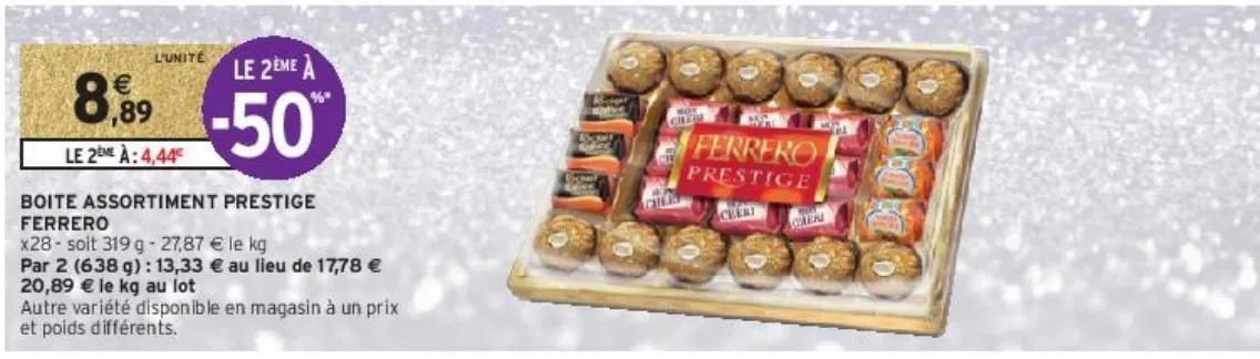 boite assortiment prestige ferrero