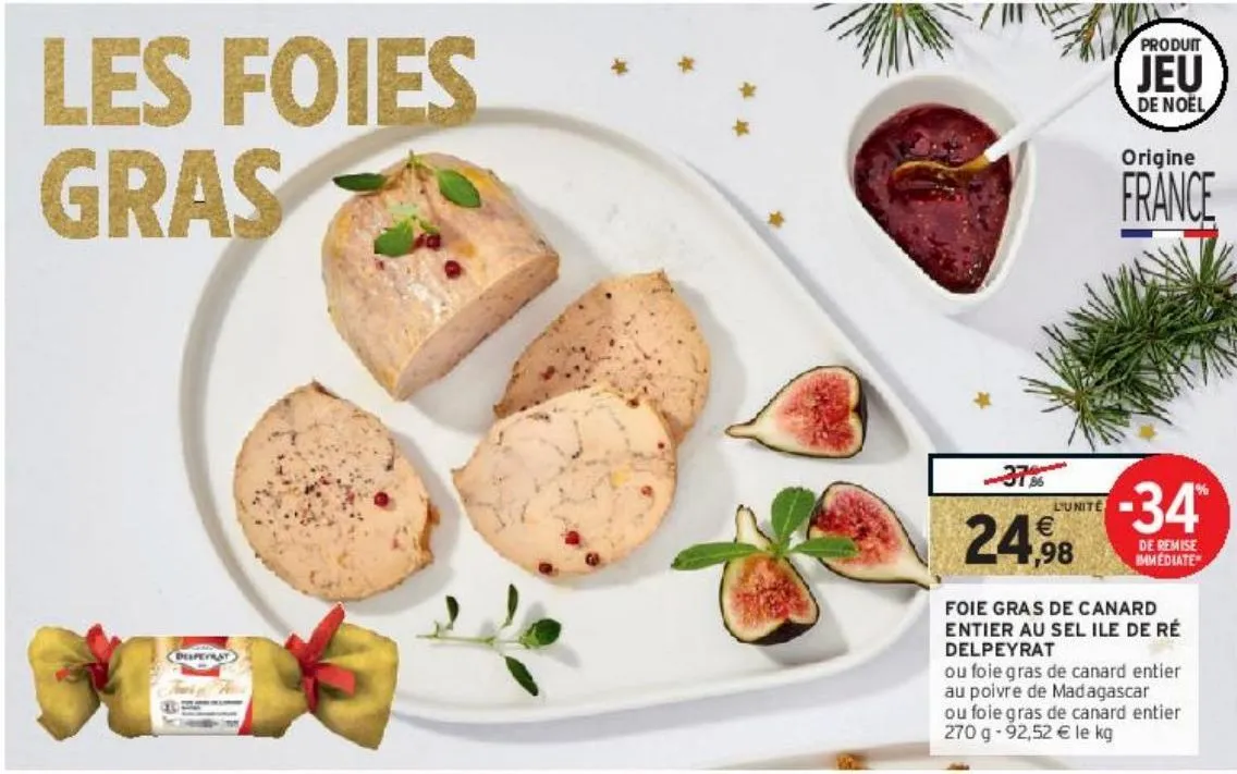 foie gras de canard entier au sel ile de ré delpeyrat