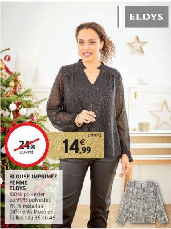 BLOUSE IMPRIMÉE FEMME ELDYS