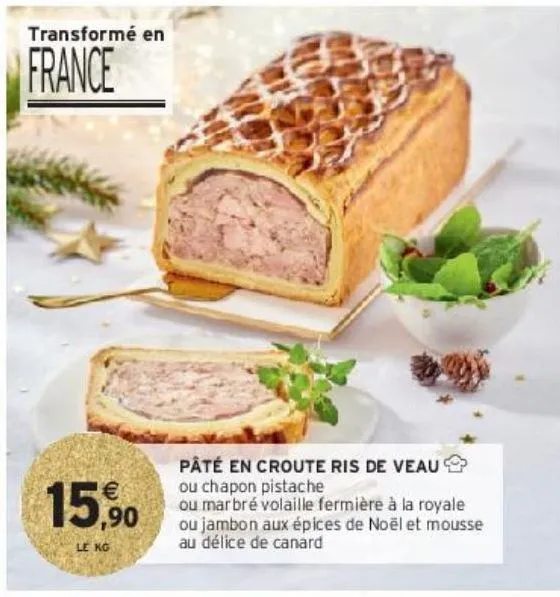 pâté en croute ris de veau