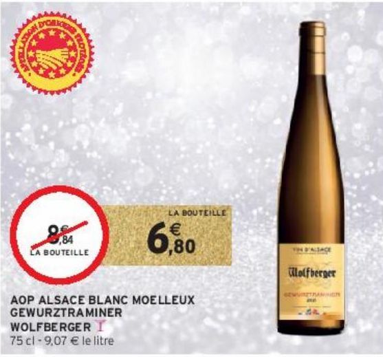 AOP ALSACE BLANC MOELLEUX GEWURZTRAMINER WOLFBERGER