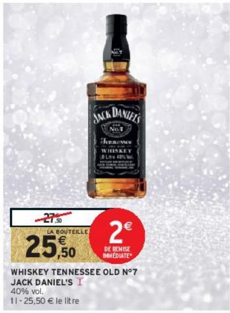 WHISKEY TENNESSEE OLD N°7 JACK DANIEL'S