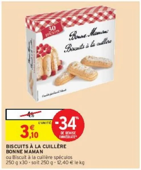 biscuits à la cuillère bonne maman