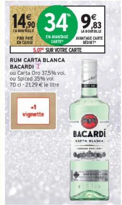 RUM CARTA BLANCA BACARDI