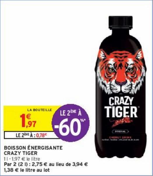 BOISSON ÉNERGISANTE CRAZY TIGER