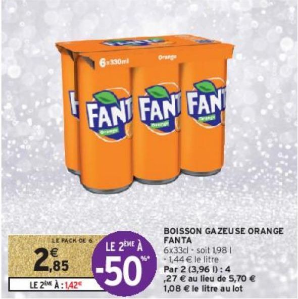 BOISSON GAZEUSE ORANGE FANTA