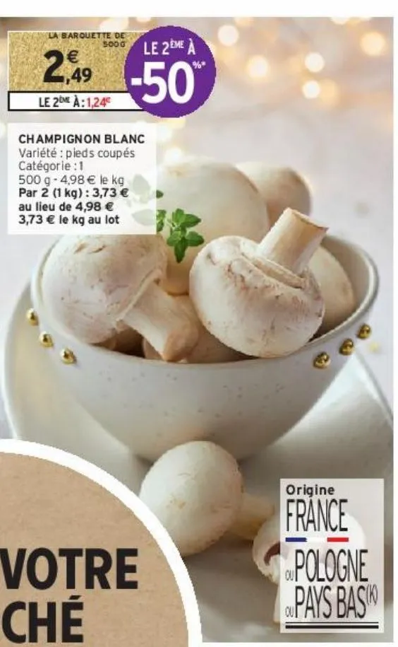 champignon blanc 