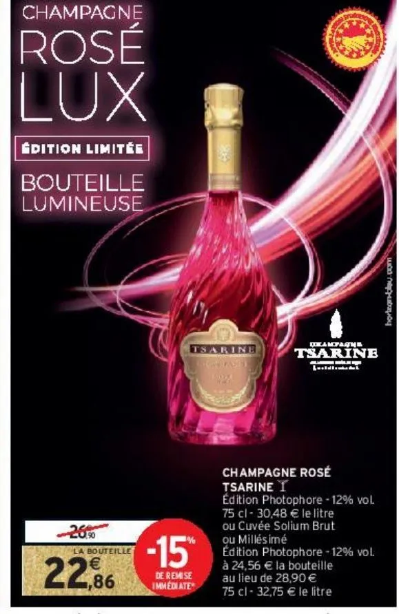champagne rosé tsarine