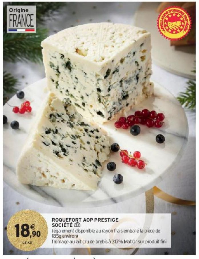 ROQUEFORT AOP PRESTIGE SOCIÉTÉ