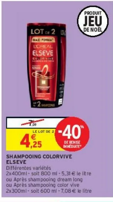 shampooing colorvive elseve 