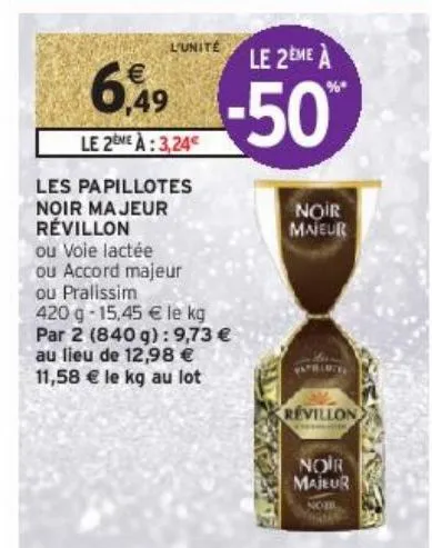 Papillotes Révillon Noir Majeur