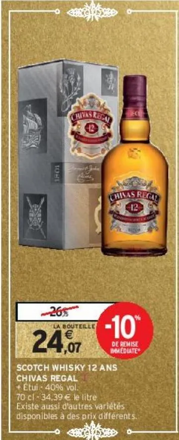 scotch whisky 12 ans chivas regal