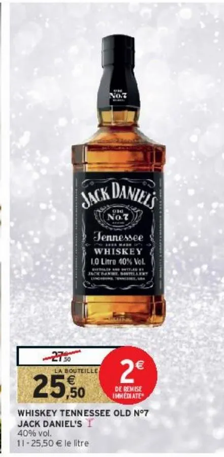 whiskey tennessee old n°7 jack daniel's