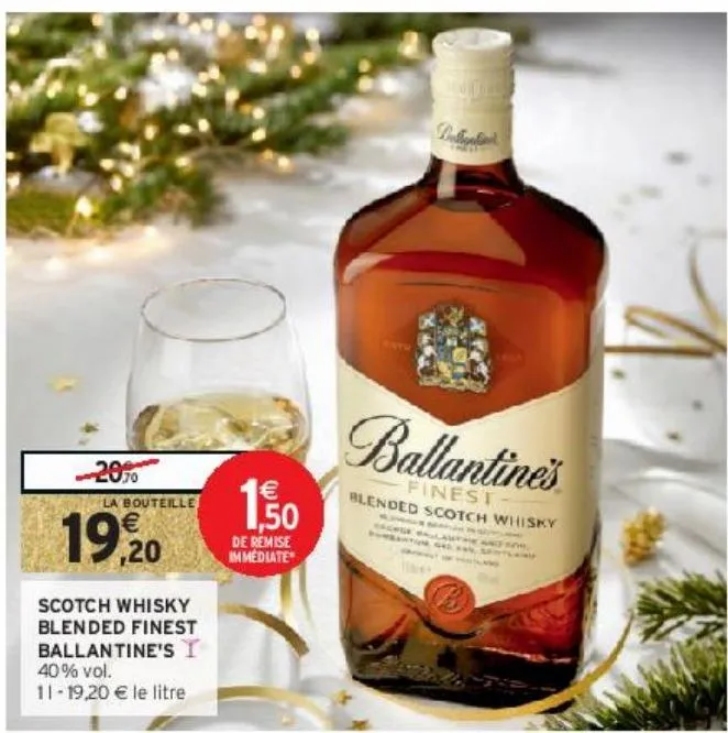 scotch whisky blended finest ballantine's ∆ 