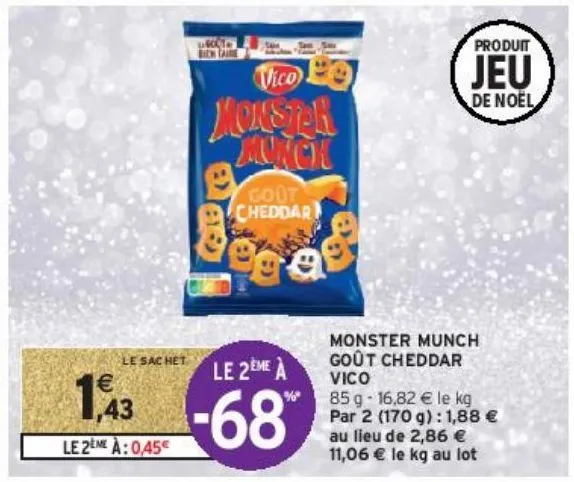 monster munch goût cheddar vico 