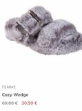 FEMME  Cozy Wedge  60,00€ 30,99 €   offre sur Skechers