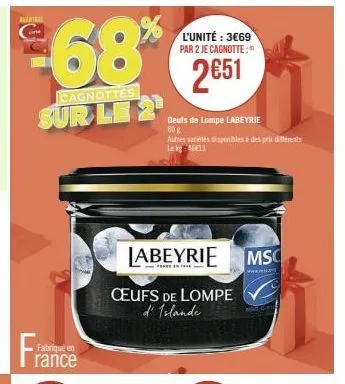 oeufs de lompe labeyrie