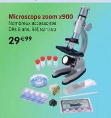 Microscope zoom x900 Nombreux accessoires. Dès 8 ans. Réf. 821360  29 €99 