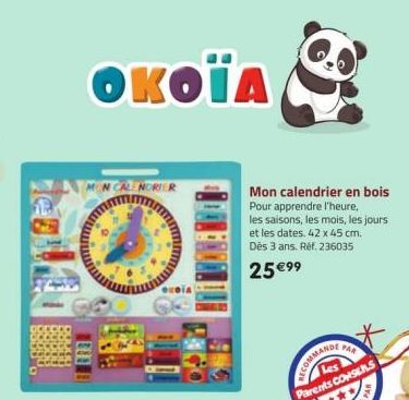 calendrier en bois far