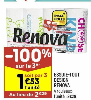 essuie tout design Renova