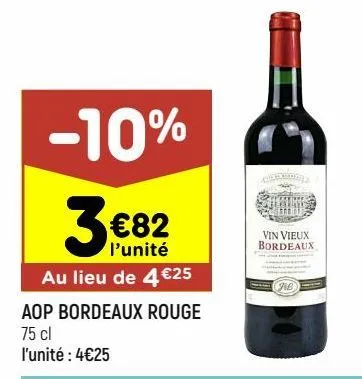 aop bordeaux rouge