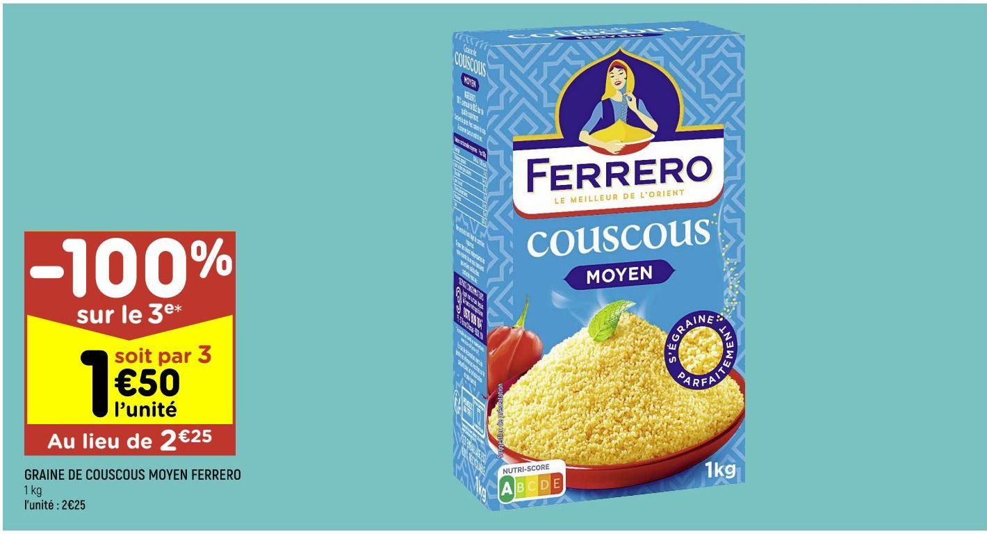 graine de couscous moyen ferrero