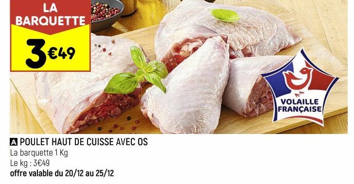 poulet haut de cuisse avec os