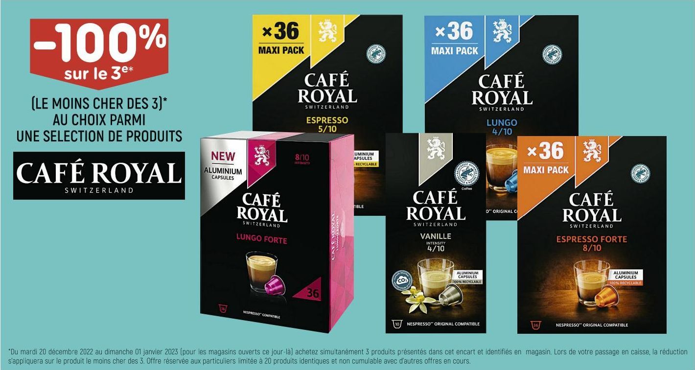 capsules de café Café Royal