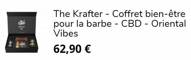 The Krafter - Coffret bien-être pour la barbe - CBD - Oriental Vibes  62,90 € 