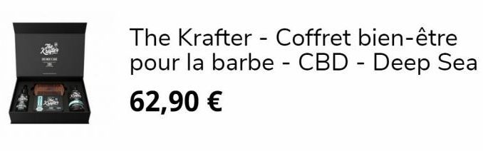 44  EINE  The Krafter - Coffret bien-être pour la barbe - CBD - Deep Sea 62,90 €  