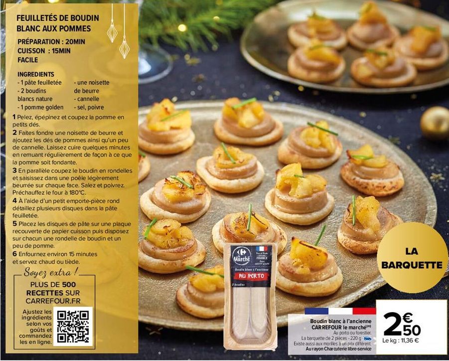 boudin blanc Carrefour