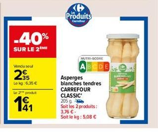 asperges blanches Carrefour