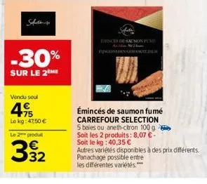 saumon fumé carrefour